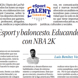 Esport y baloncesto. Educando
con NBA 2K